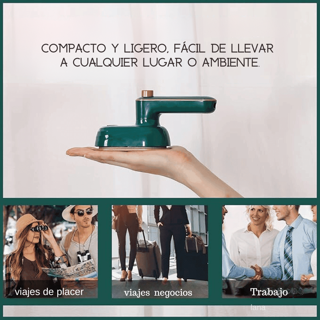 ¡Plancha de Vapor Portátil: Ropa Impecable en Segundos!