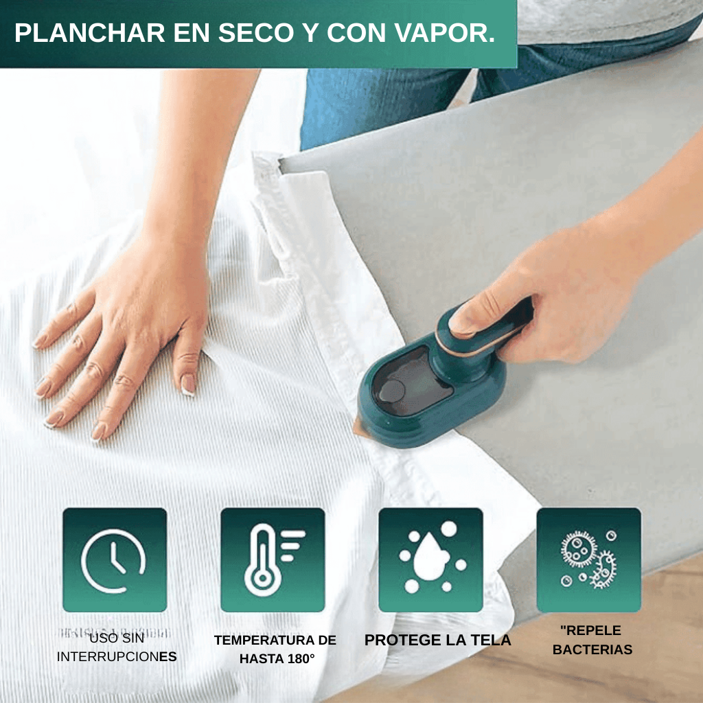 ¡Plancha de Vapor Portátil: Ropa Impecable en Segundos!