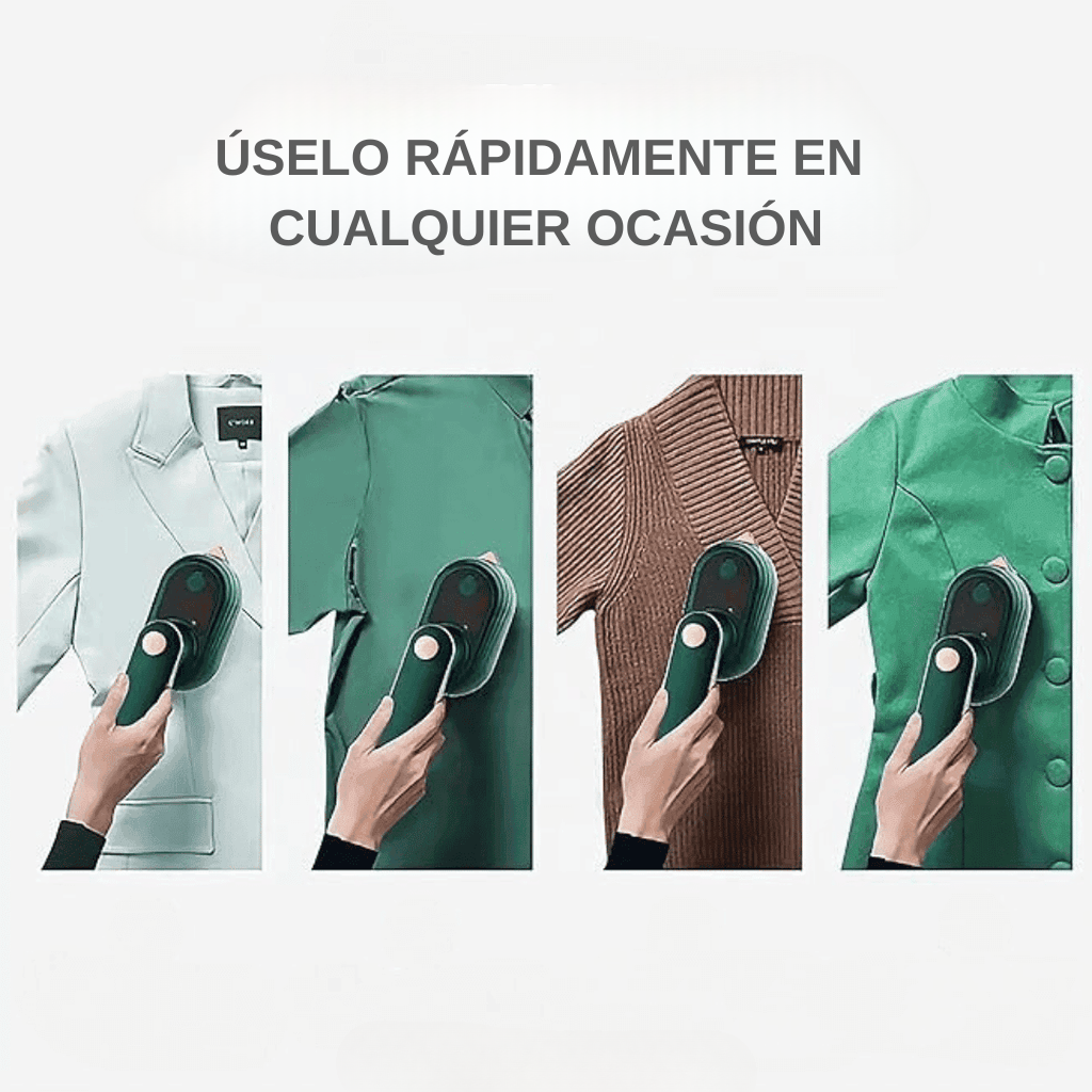 ¡Plancha de Vapor Portátil: Ropa Impecable en Segundos!