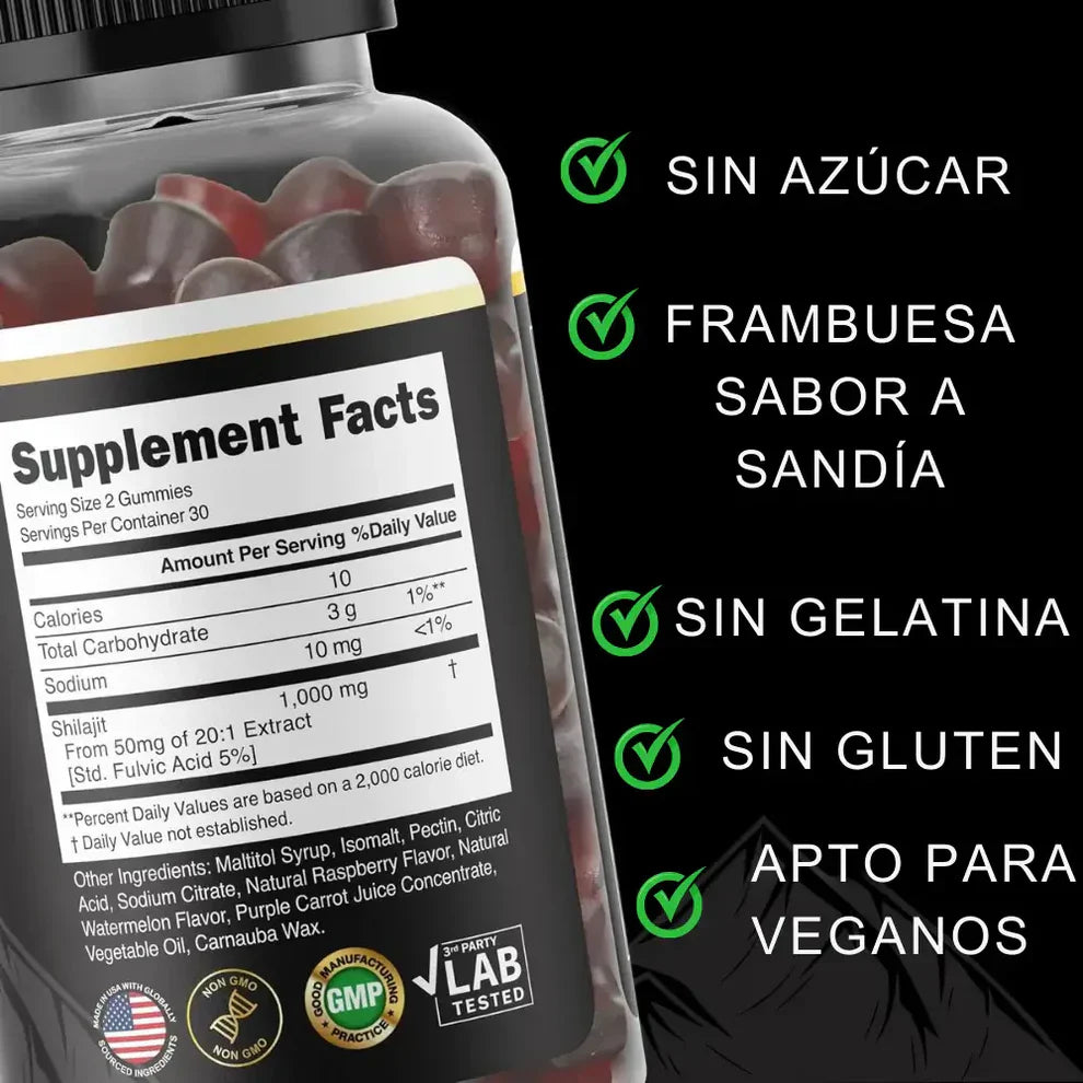 MEGA OFERTA:Recarga Tu Energía y Potencia, con Shilajit.
