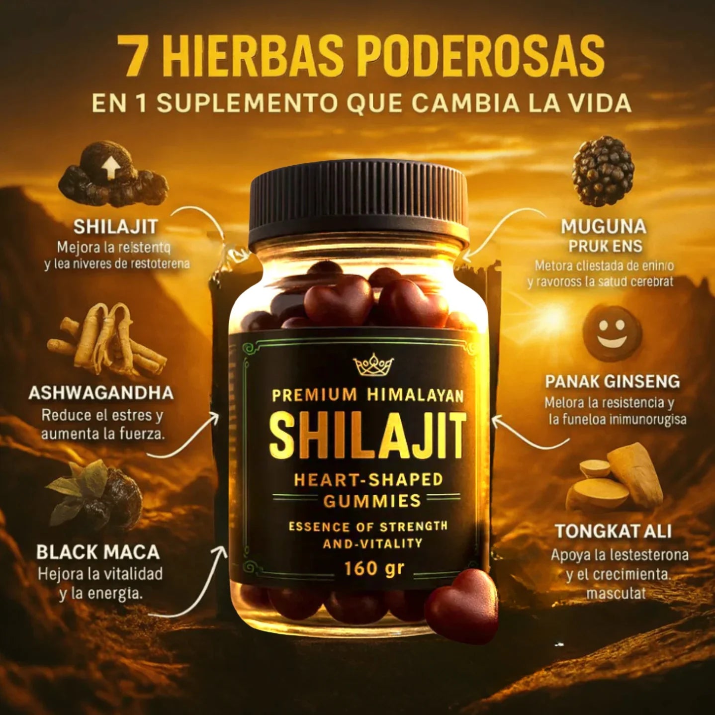 MEGA OFERTA:Recarga Tu Energía y Potencia, con Shilajit.