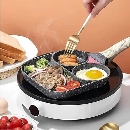 ¡Compra 1 y llévate otra GRÁTIS !🎁🔥¡Combo Sartén Multiuso Antiadherente 4 y 3 Puestos.! .